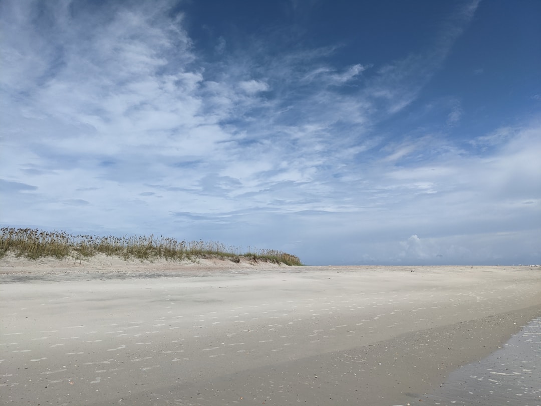 A quiet beach and dunes on Amelia Island, Florida