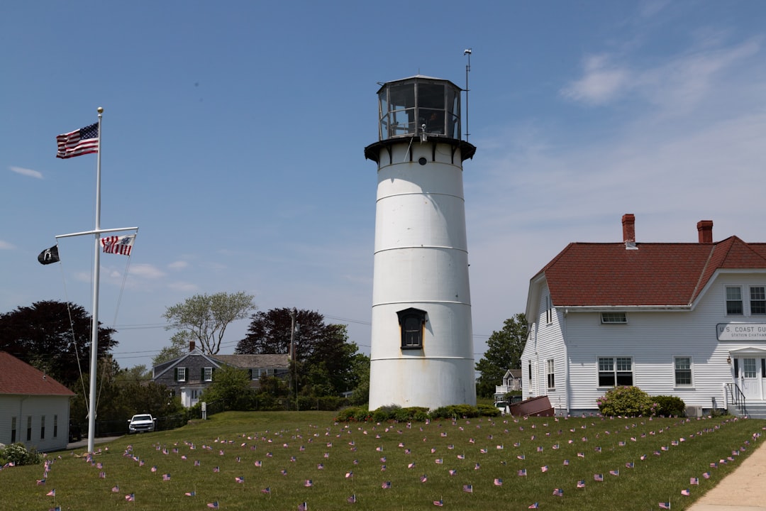 Chatham Lighthouse and keeper's house in Chatham, Massachusetts