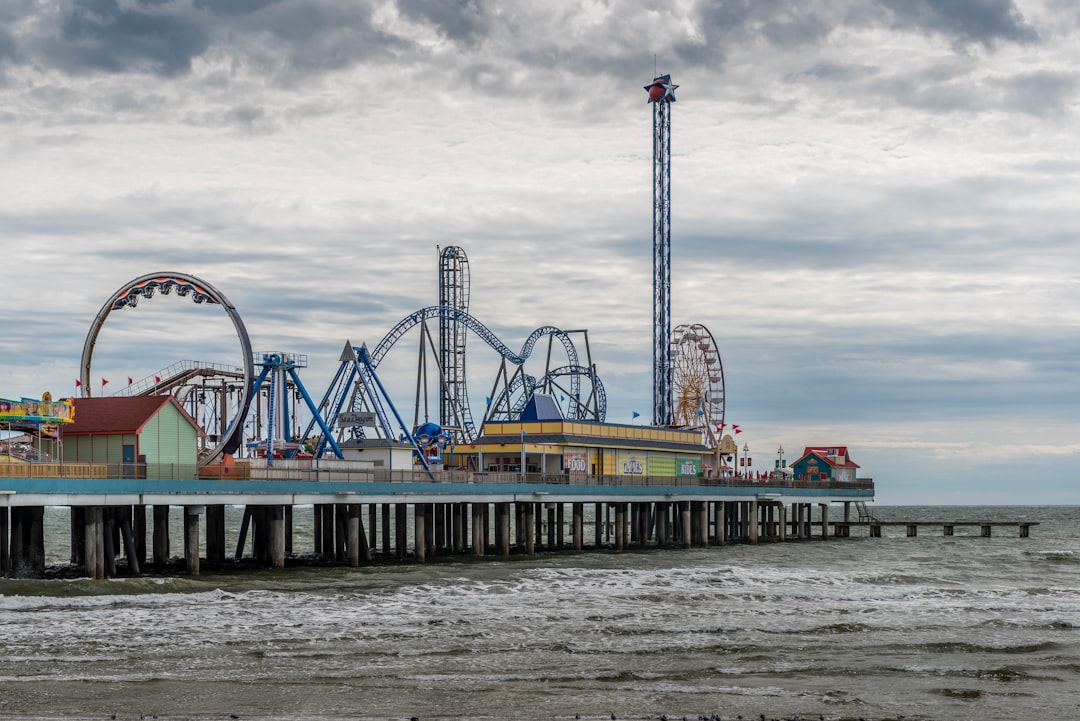 Rides on the Galveston Island Historic Pleasure Pier in Texas