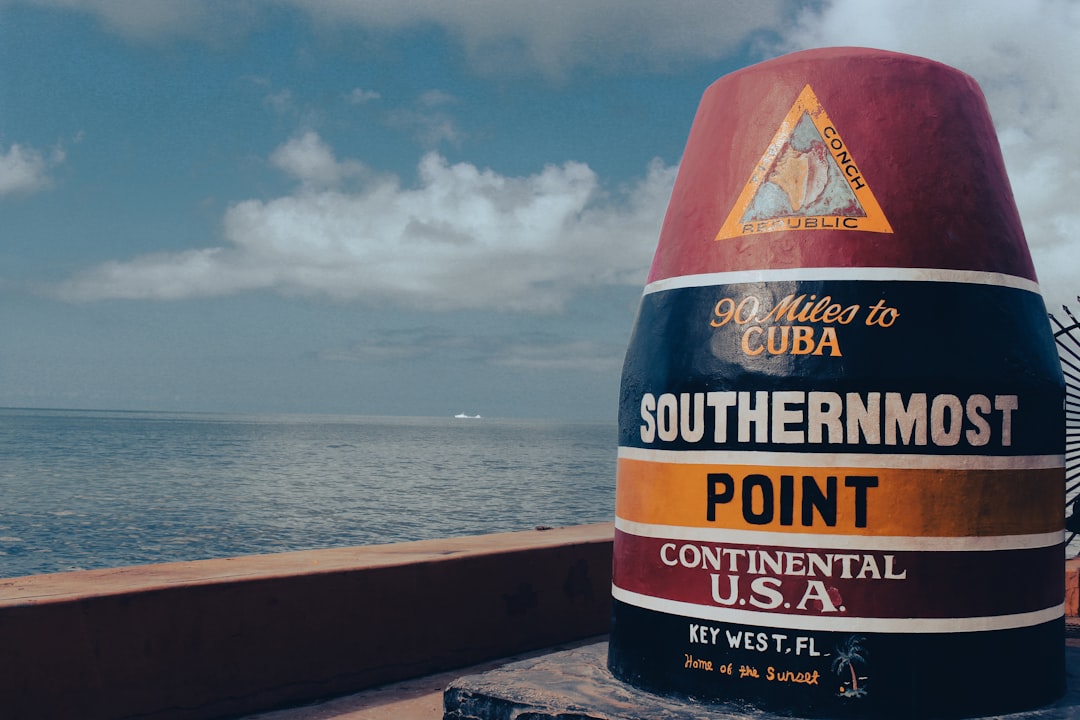 The Southernmost Point buoy marker at Key West, Florida